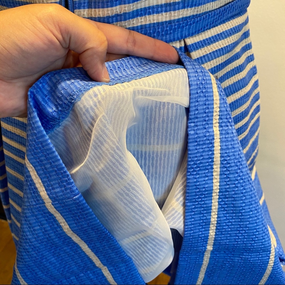 Taylor Striped Wide Pleat Tank Dress with Pockets - Picture 7 of 10